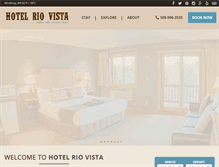 Tablet Screenshot of hotelriovista.com
